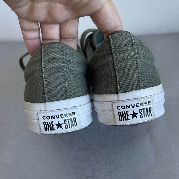 Converse One Star Canvas Ox Olive Green Shoes Size Men 6 Women's 8 - Picture 7 of 14
